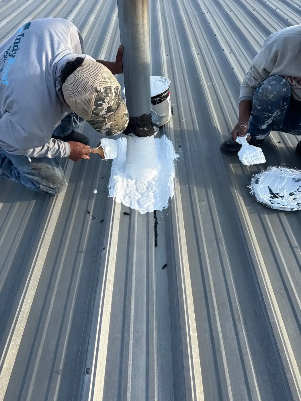 Commercial roof inspection documented in Otterbein