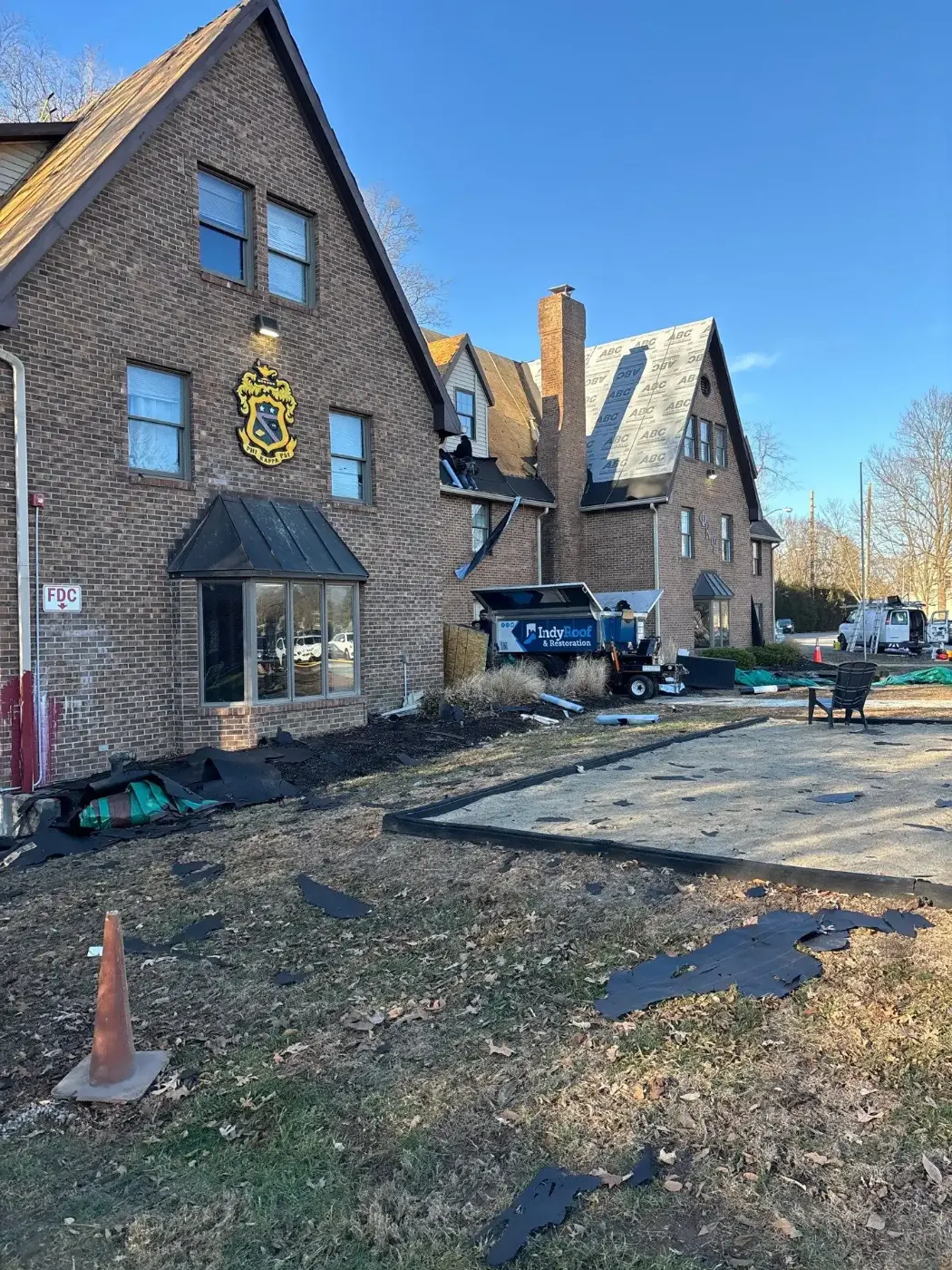 Commercial roof inspection documented in Otterbein